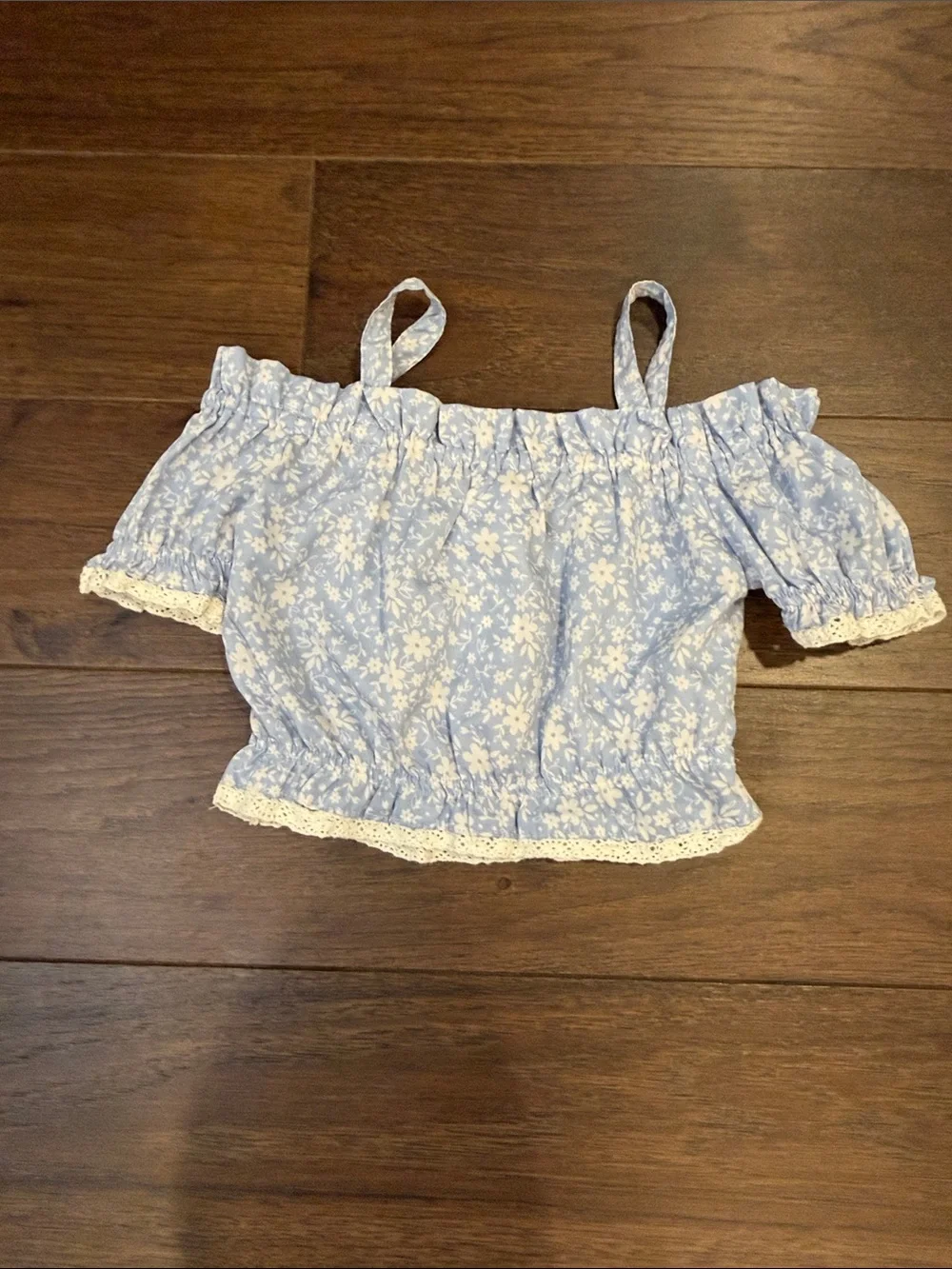Freestyle Toddler Girls Blue Floral 2 Piece Set Size 3T - C8-138